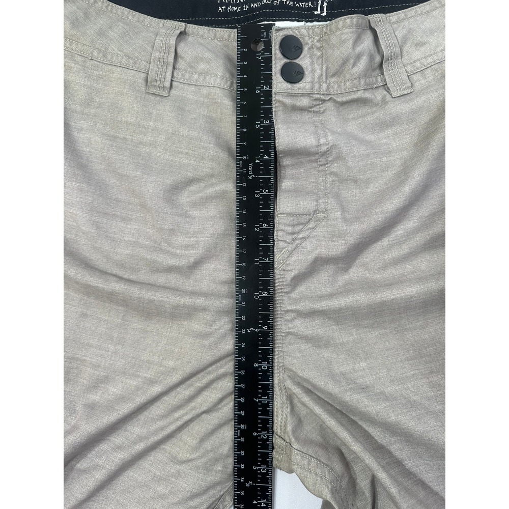 Quiksilver Amphibians Hybrid Shorts Mens 36 Tan Khaki Walk Board Shorts 101374T - Picture 6 of 10